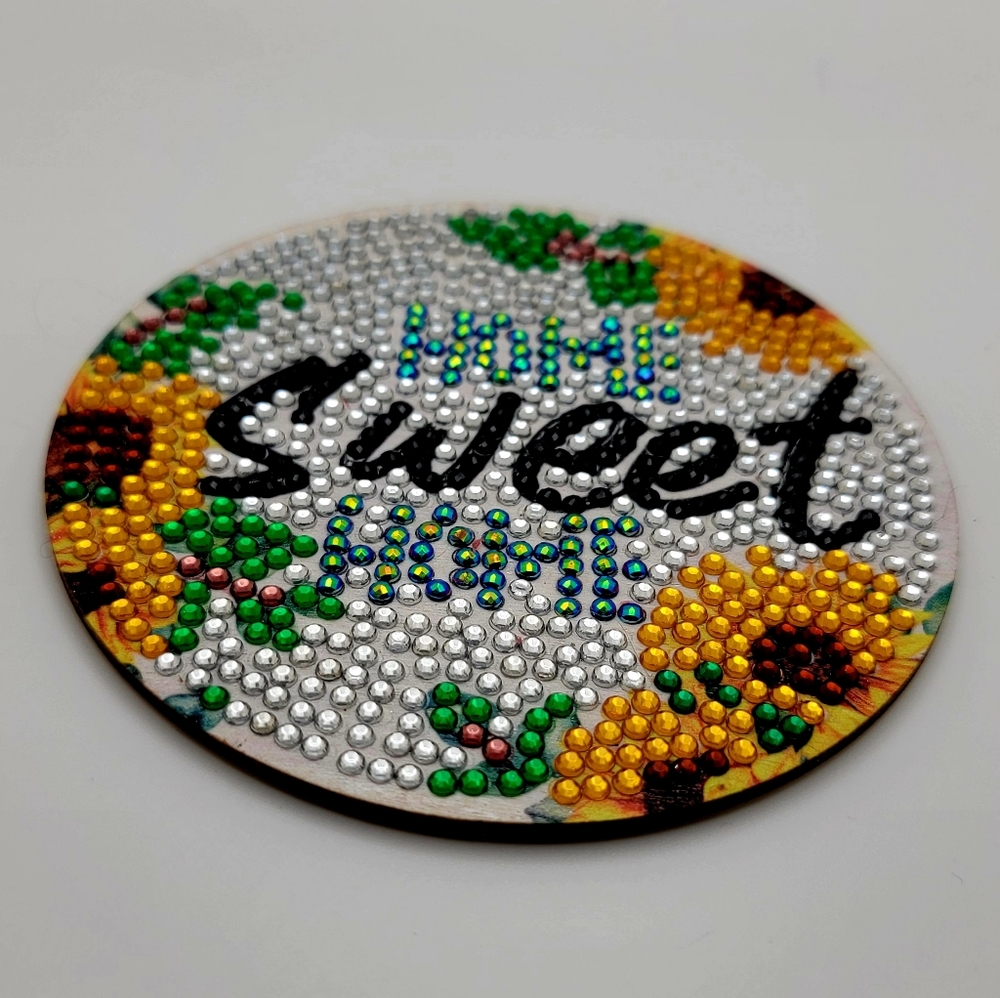 HOST PICK! Home Sweet Home Sunflower Coaster 🌻 Home Decor Gift Personal - Picture 3 of 5